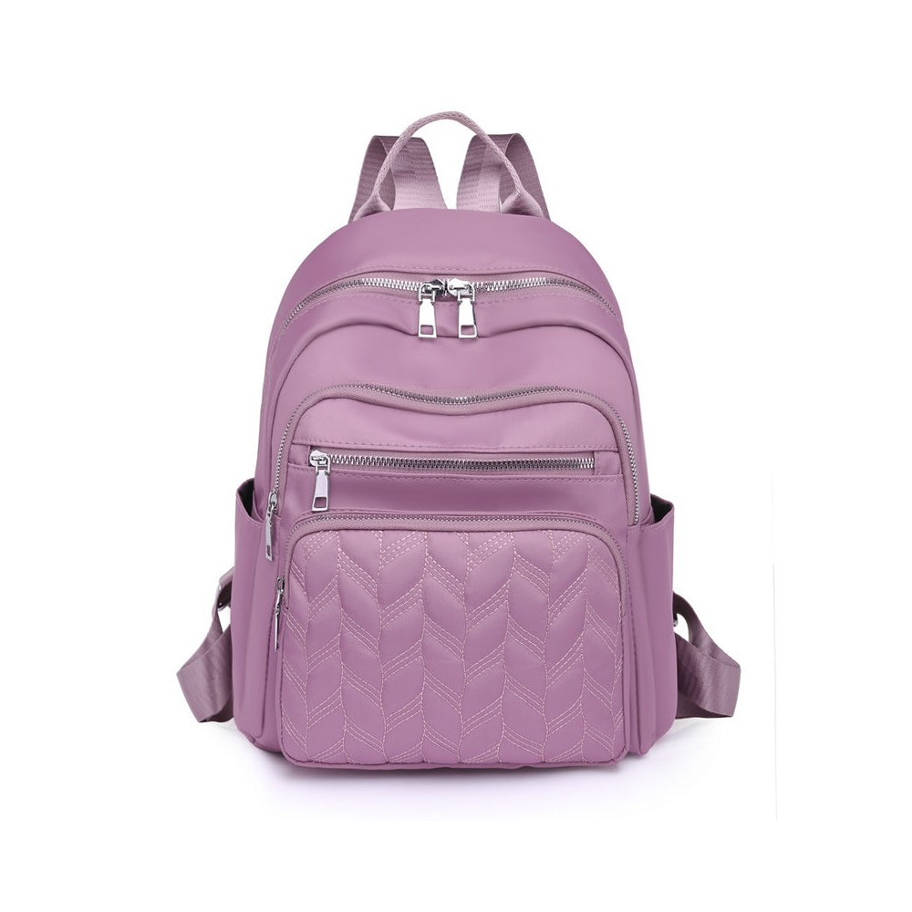 Diamond check embroidery  travel backpack