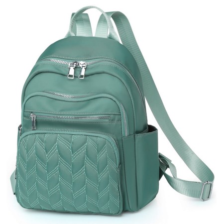 Diamond check embroidery  travel backpack