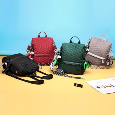 Embroidered Oxford cloth backpack travel bag